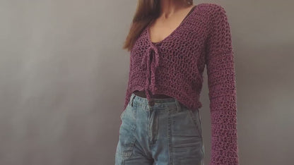 Easy Crochet Cardigan Pattern - Starling -