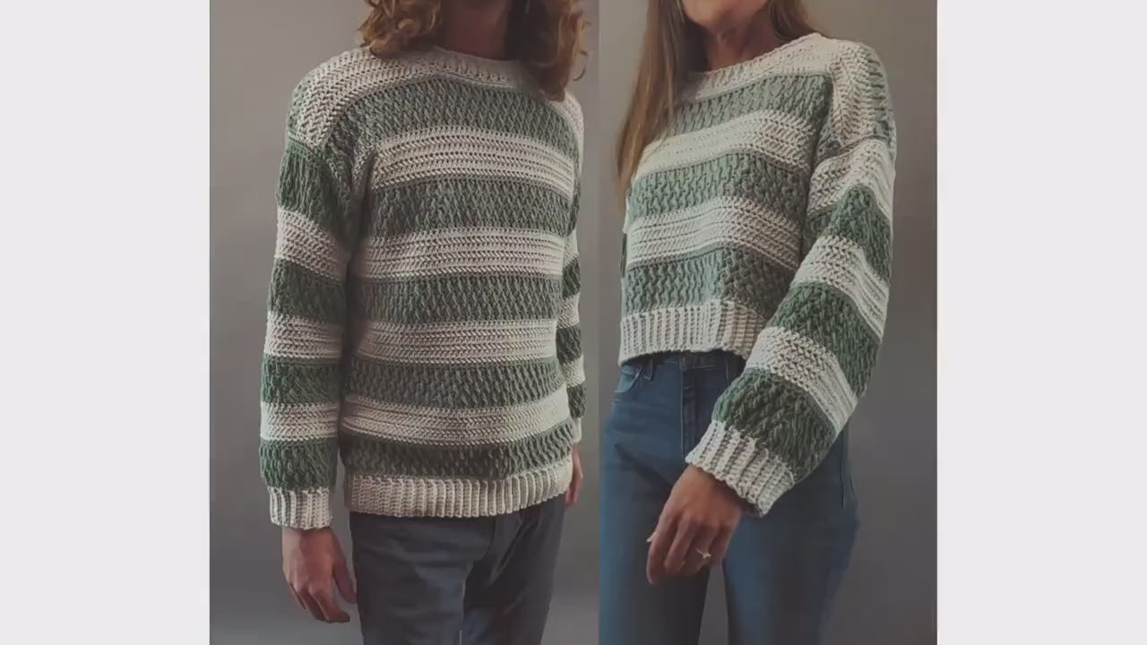Crochet Sweater Pattern - Cozy - Unisex