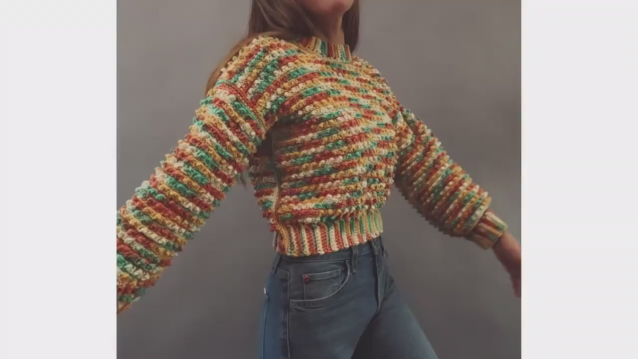 Crochet Sweater Pattern - Allium -