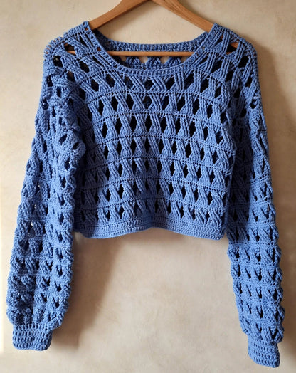 Crochet Sweater Pattern - Woodland - MermaidcatDesigns