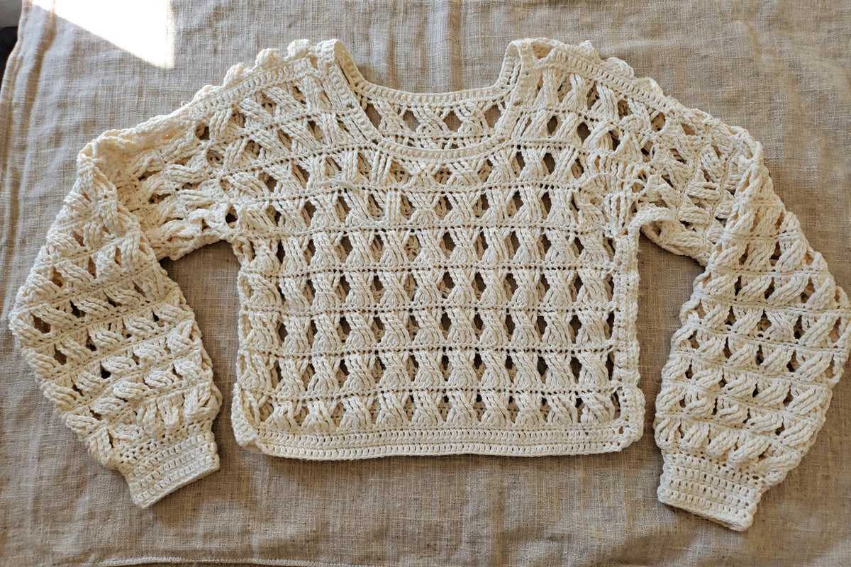 Crochet Sweater Pattern - Woodland - MermaidcatDesigns