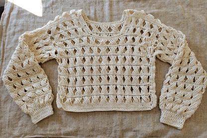 Crochet Sweater Pattern - Woodland - MermaidcatDesigns