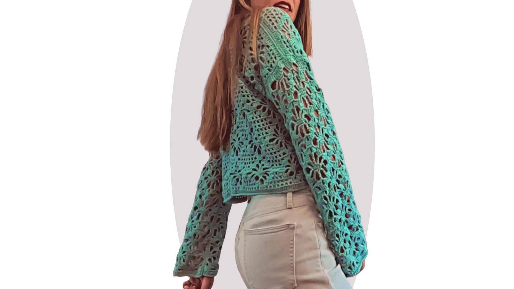 Crochet Cardigan / Kimono Pattern - Aster - Mermaidcat Designs
