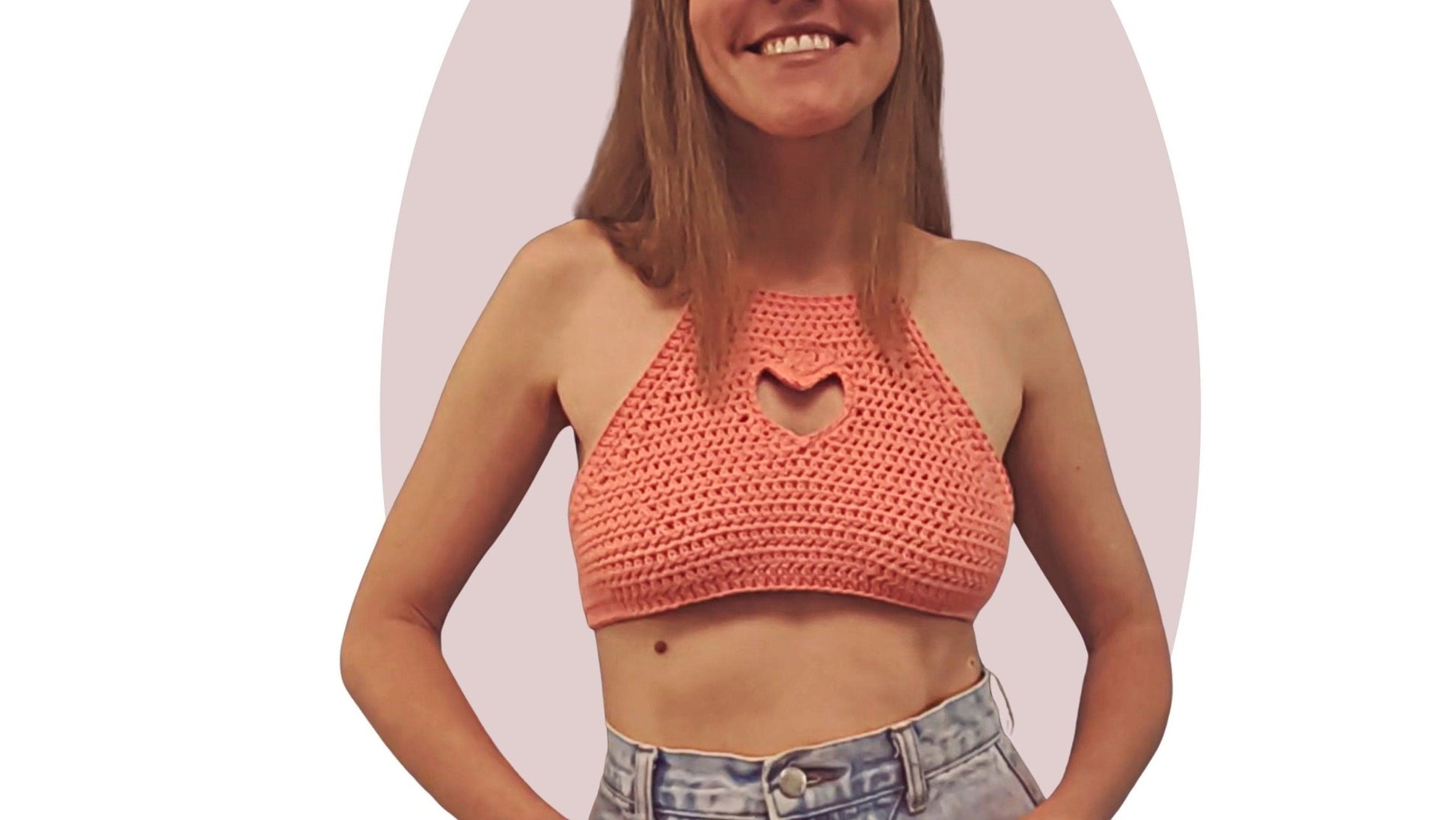 Crochet Crop Top Pattern -Amor- - Mermaidcat Designs