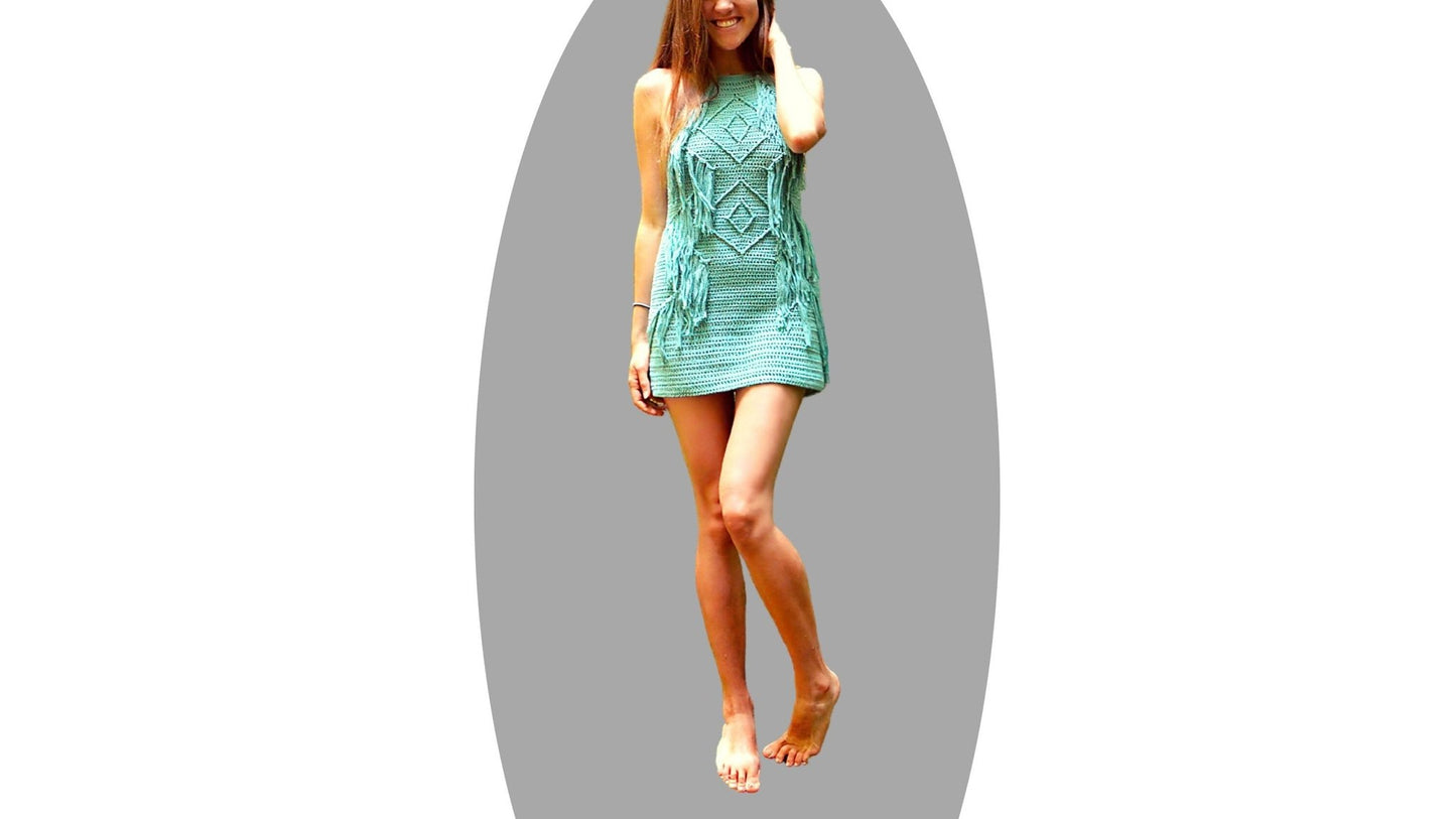 Crochet Dress Pattern - Jewel - Mermaidcat Designs
