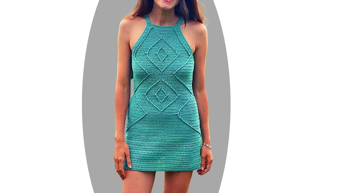 Crochet Dress Pattern - Jewel - Mermaidcat Designs