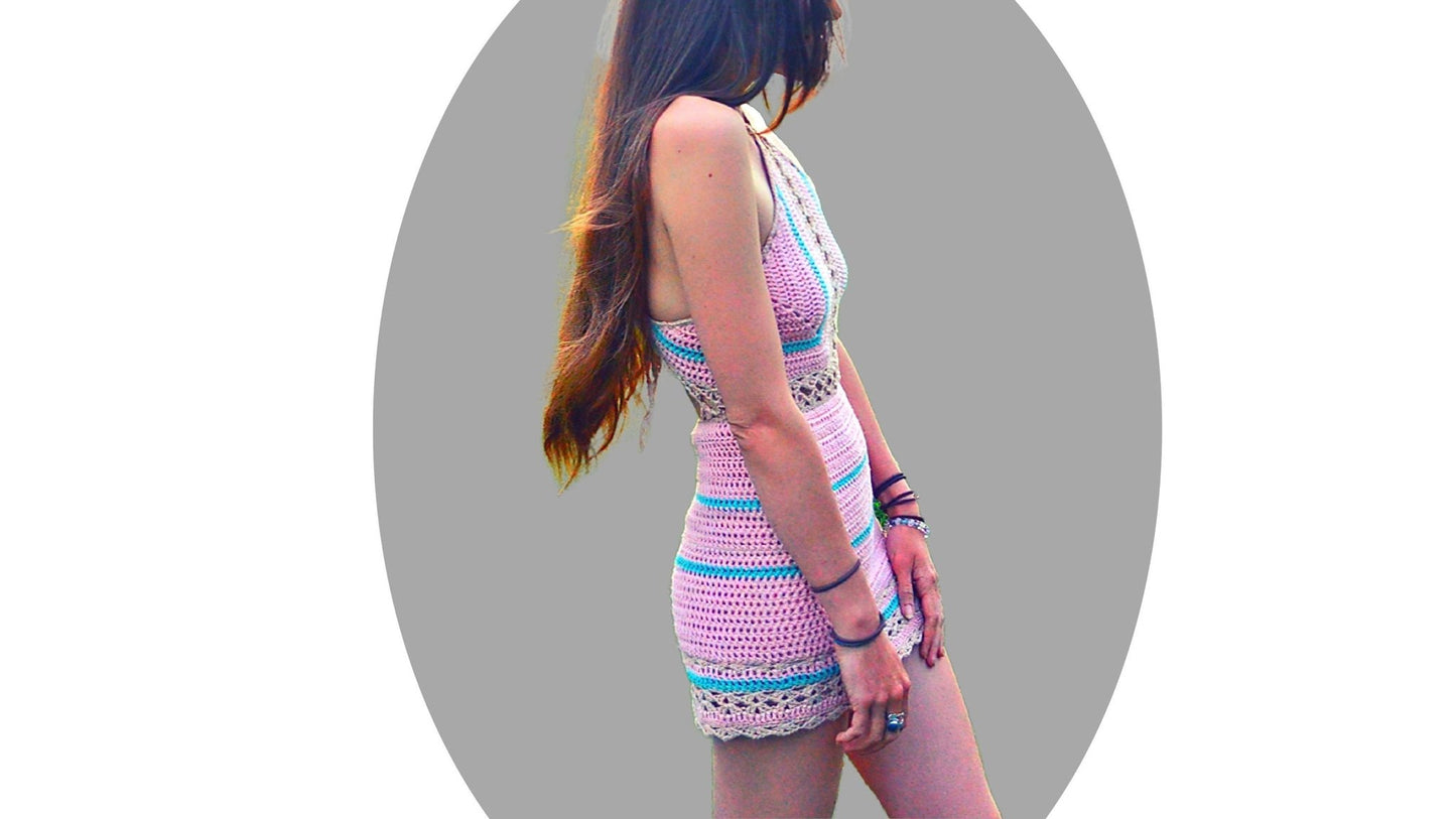 Crochet Dress Pattern - Light - Mermaidcat Designs