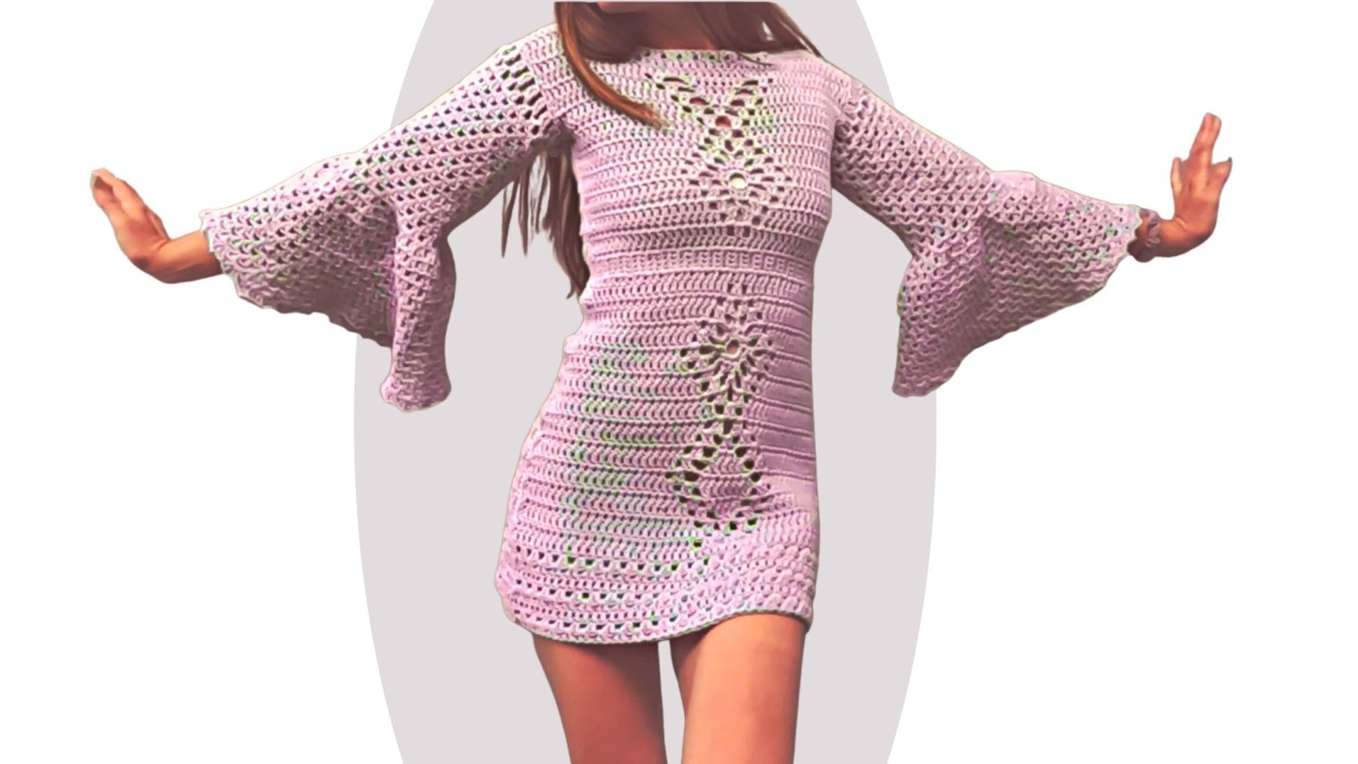 Crochet Dress Pattern - Particle - Mermaidcat Designs