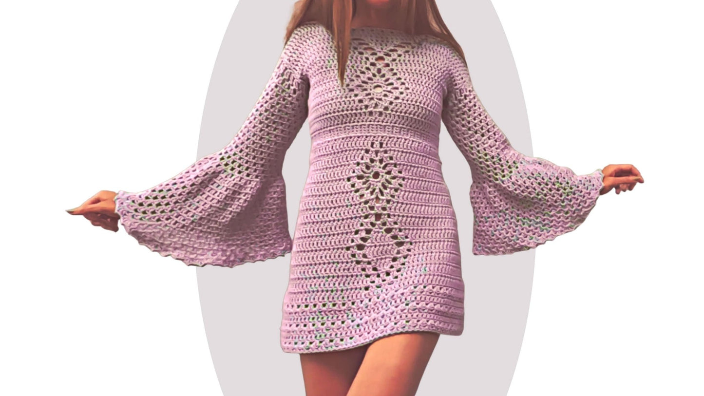 Crochet Dress Pattern - Particle - Mermaidcat Designs