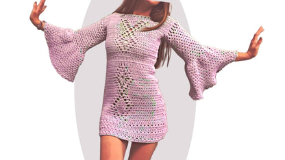 Crochet Dress Pattern - Particle - Mermaidcat Designs