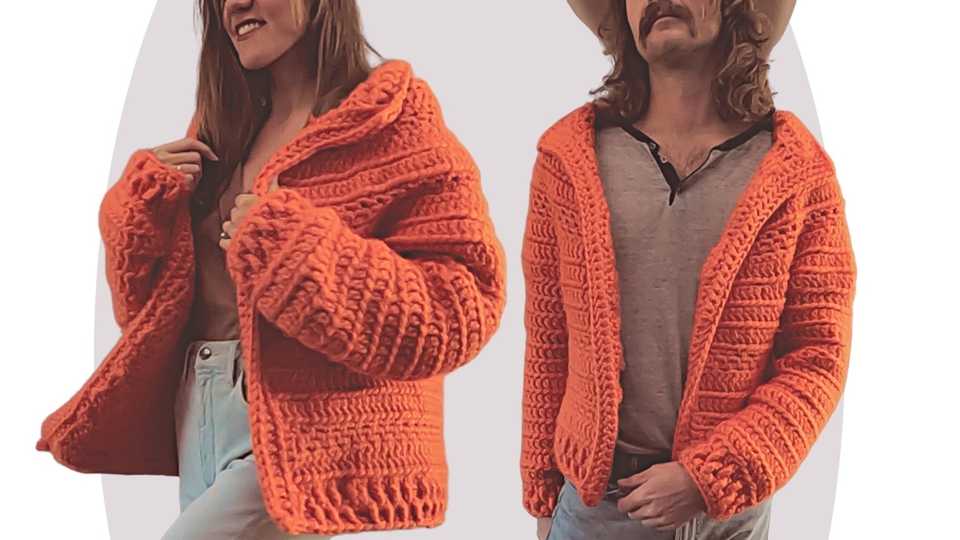 Crochet Jacket Pattern - Cosmos - Unisex - Mermaidcat Designs