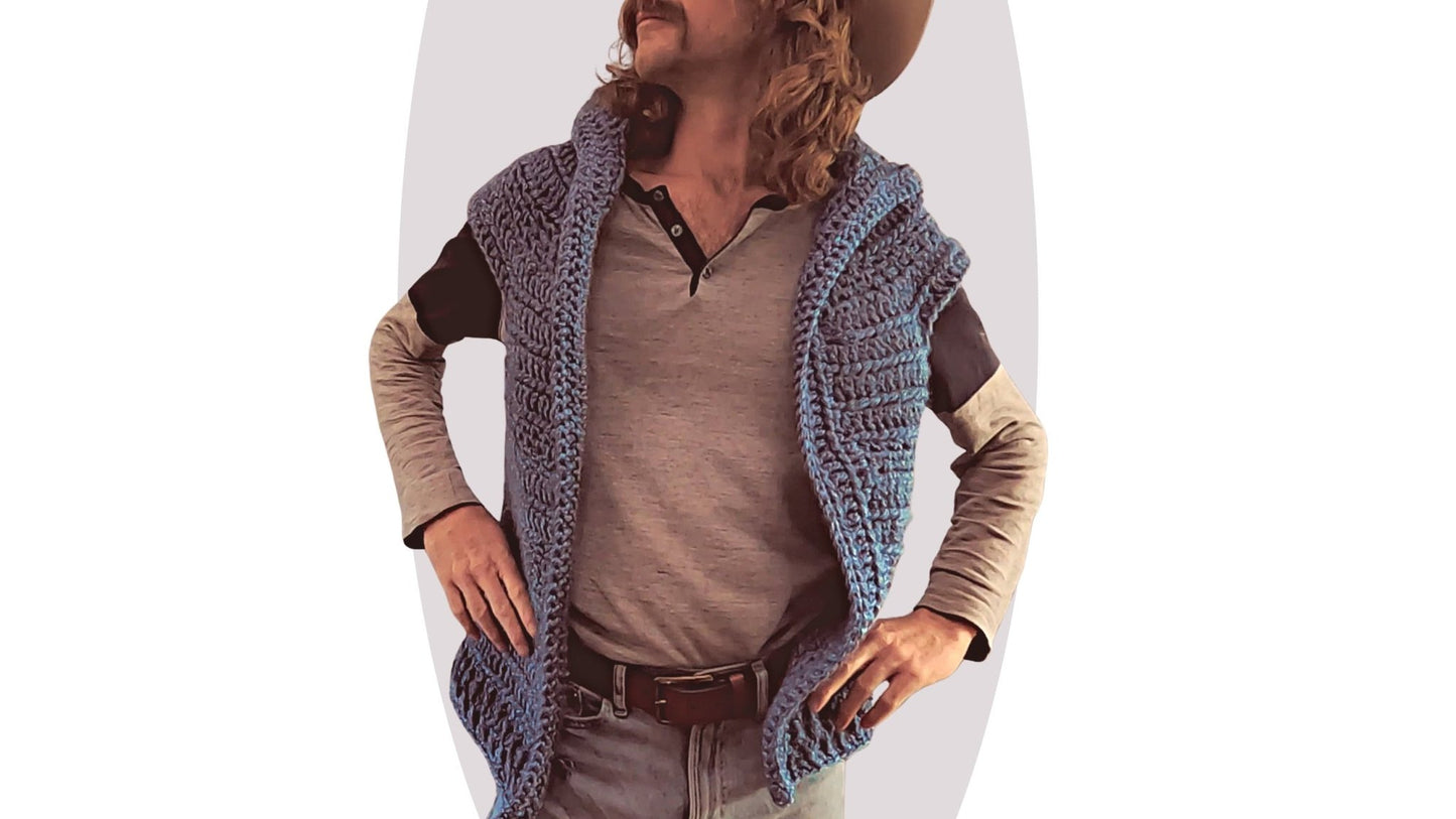 Crochet Jacket Pattern - Cosmos - Unisex - Mermaidcat Designs