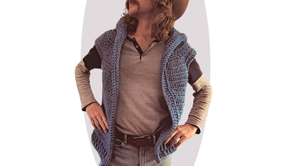 Crochet Jacket Pattern - Cosmos - Unisex - Mermaidcat Designs