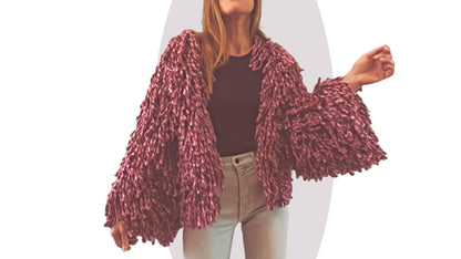 Crochet Jacket Pattern - Shag - Mermaidcat Designs