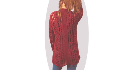 Crochet Jacket Pattern - Windward - Mermaidcat Designs