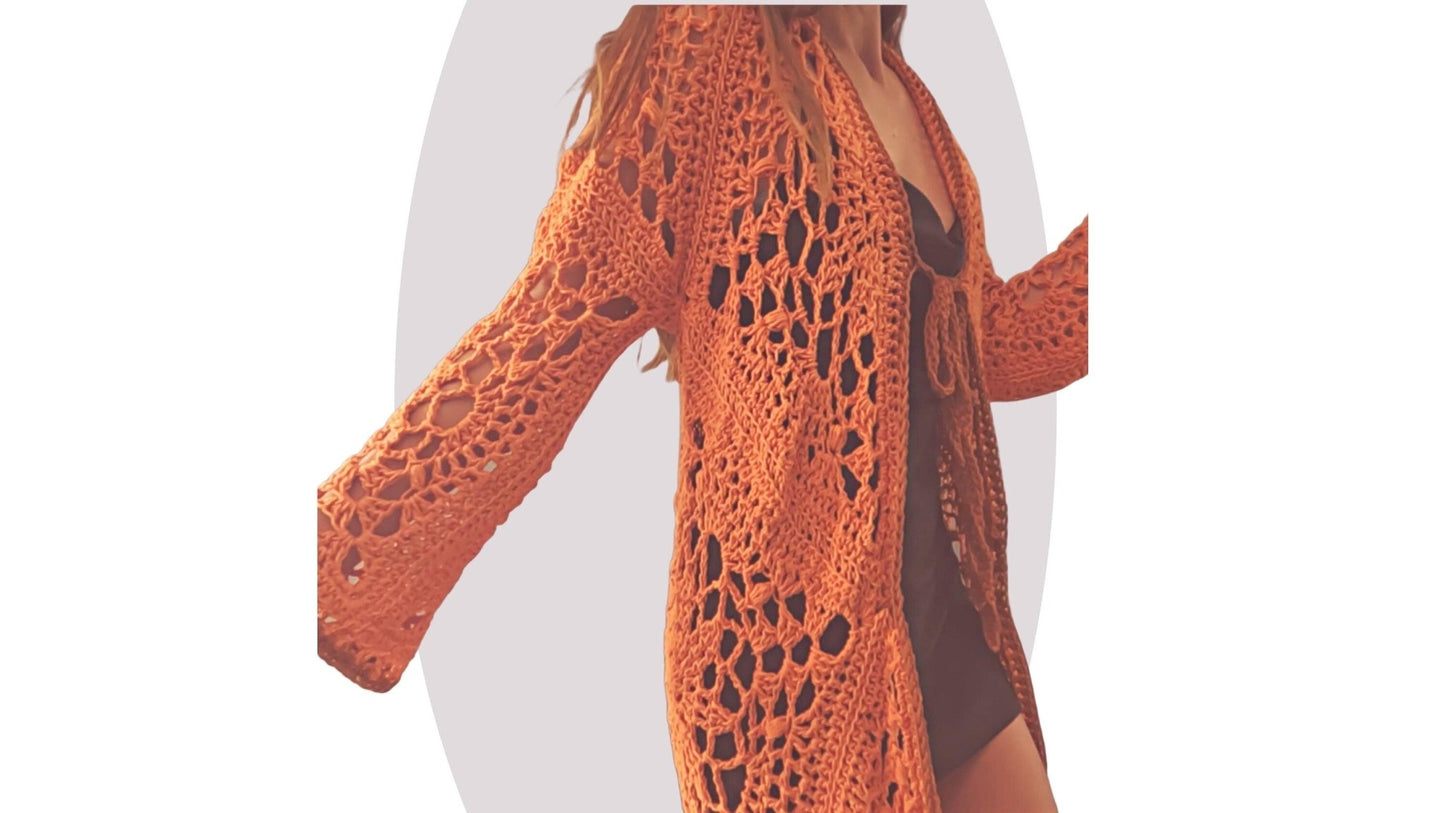 Crochet Kimono Pattern - Whispering Winds - Mermaidcat Designs