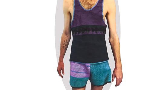 Crochet Mens Shorts Pattern - Mystery - Mermaidcat Designs