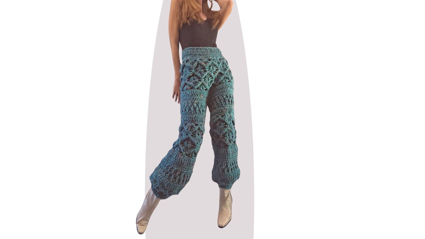 Crochet Pants Pattern - Lounge - Mermaidcat Designs