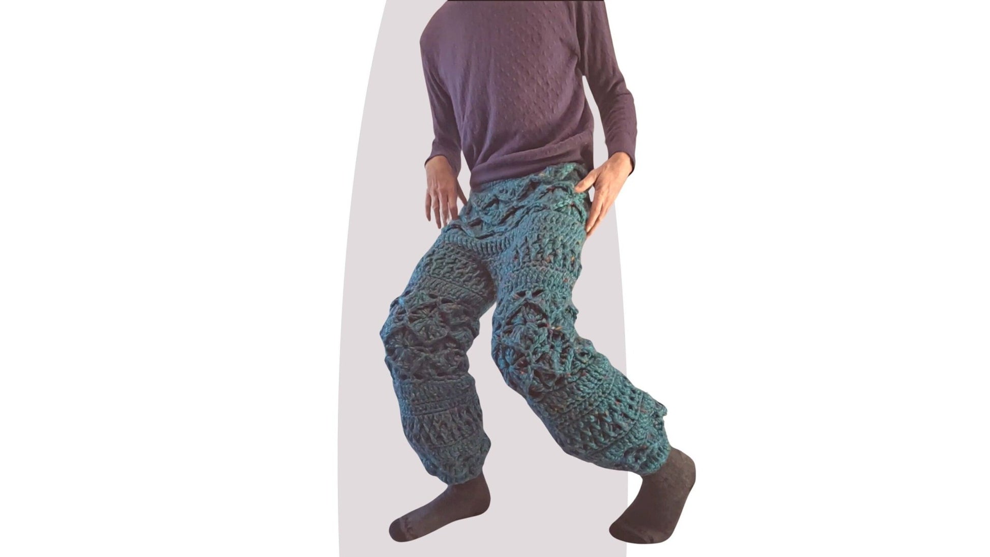 Crochet Pants Pattern - Lounge - Mermaidcat Designs