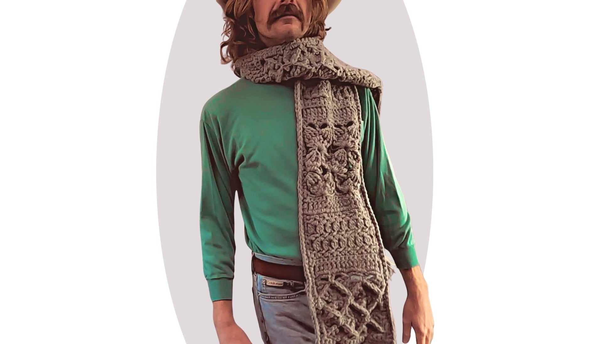 Crochet Scarf Pattern - Seaside - Mermaidcat Designs