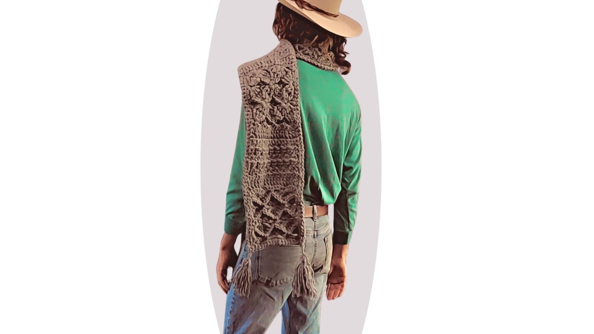 Crochet Scarf Pattern - Seaside - Mermaidcat Designs