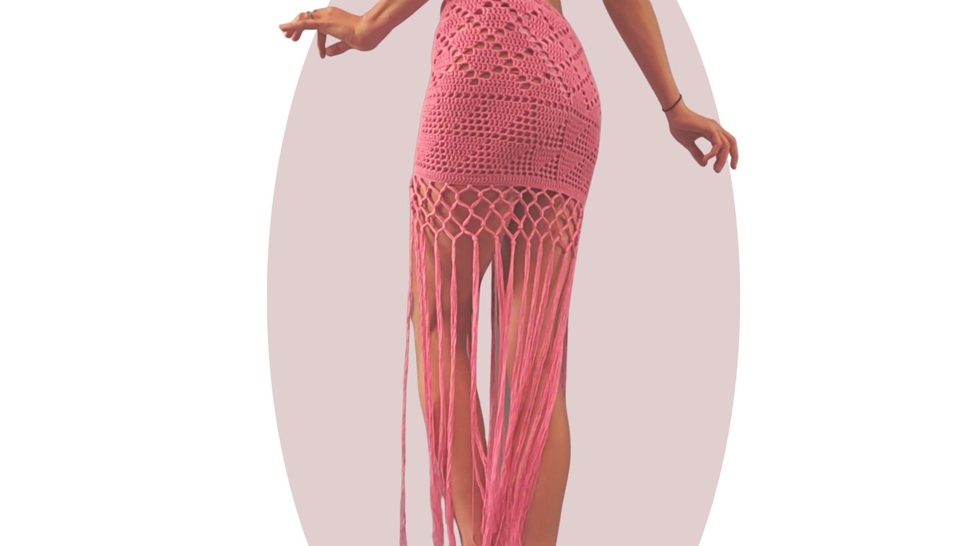Crochet Skirt + Bandeau Pattern Set - Celestine - Mermaidcat Designs