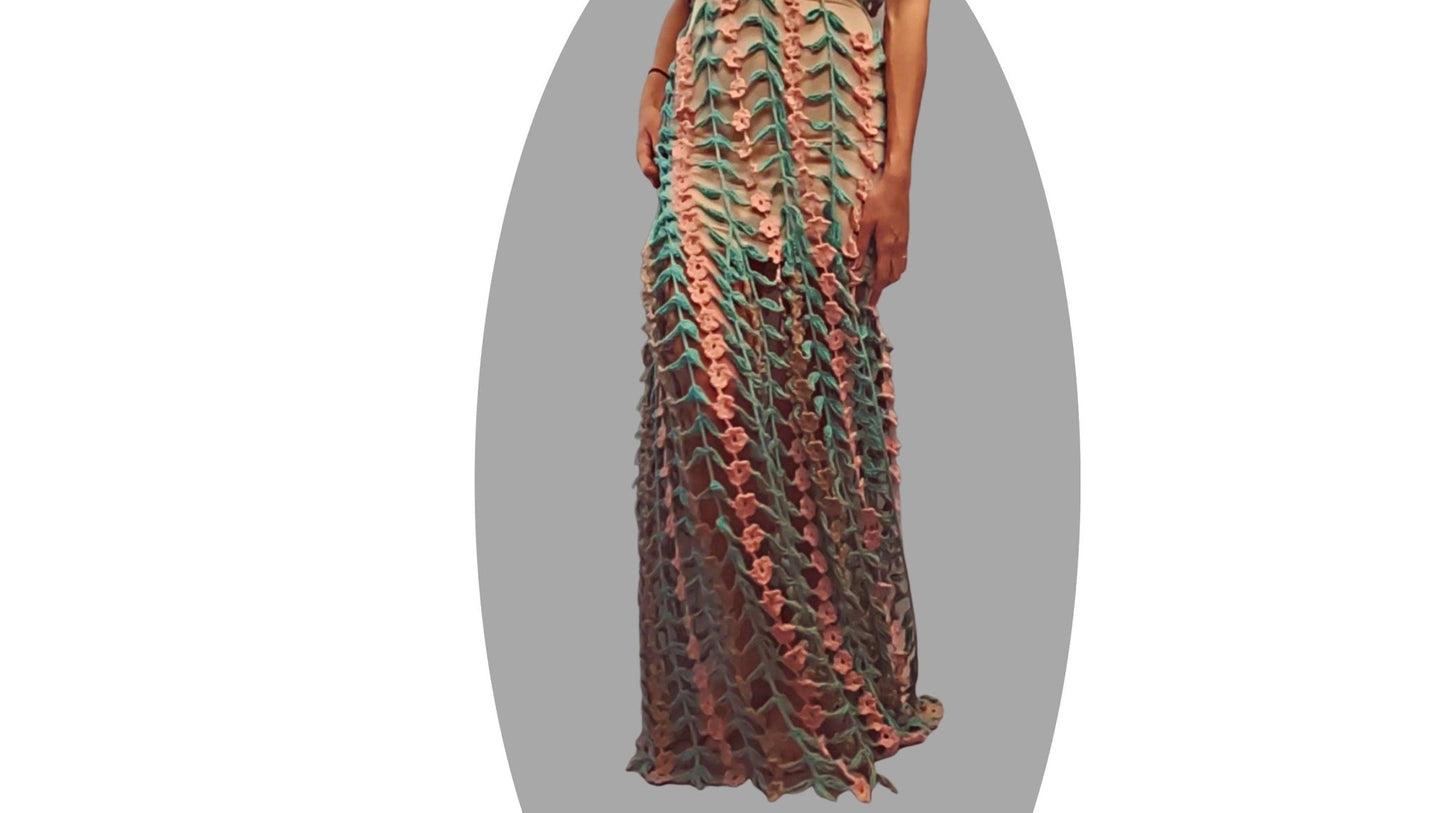 Crochet Skirt Pattern - Sea Grass - Mermaidcat Designs
