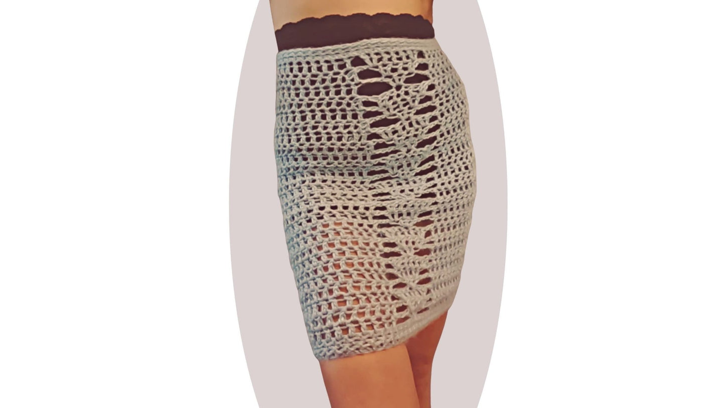 Crochet Skirt Pattern - Vitalize - Mermaidcat Designs