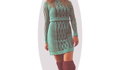 Crochet Skirt + Sweater Pattern - Magic - Mermaidcat Designs