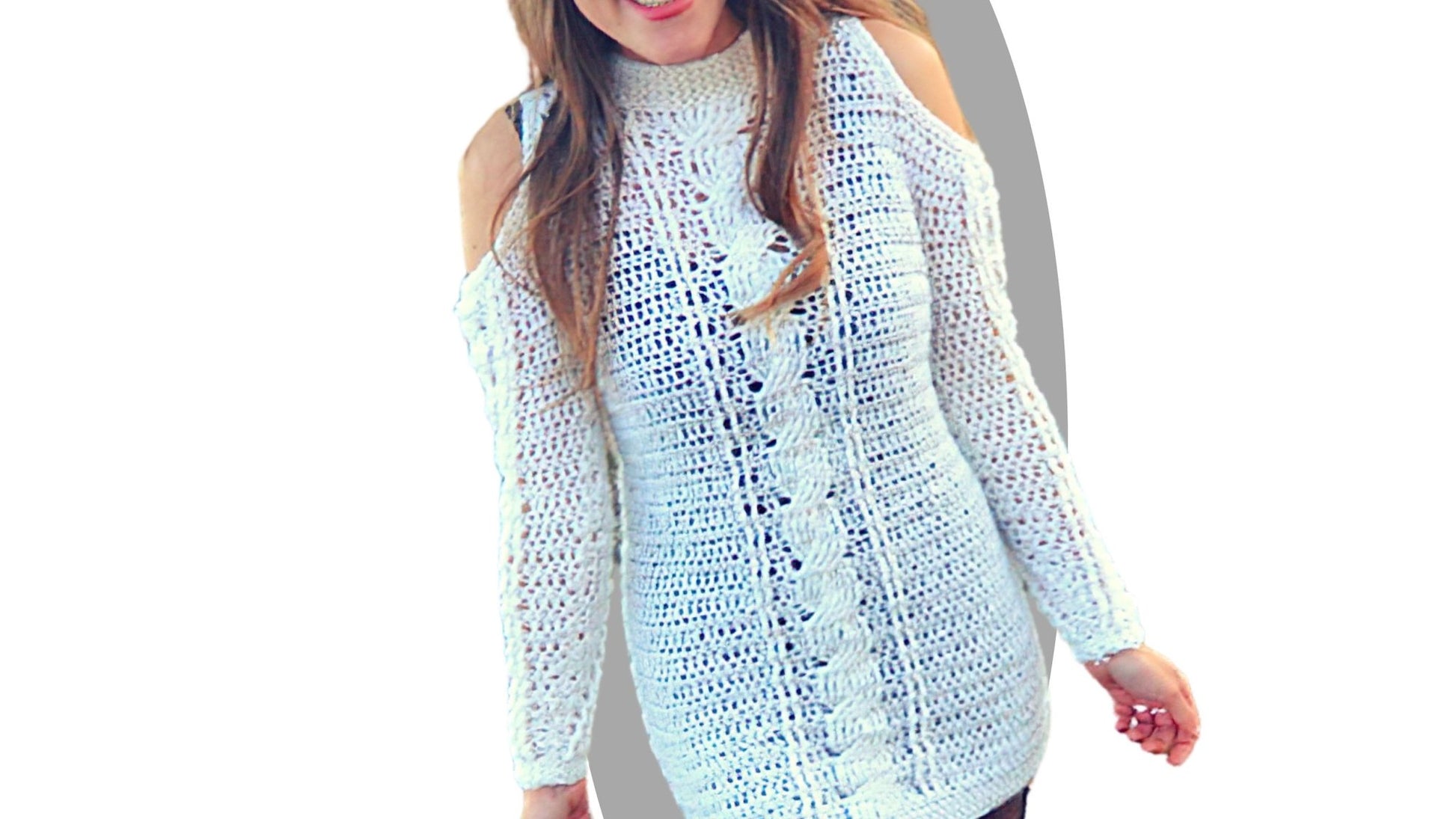 Crochet Sweater Dress Pattern - Levitate - Mermaidcat Designs