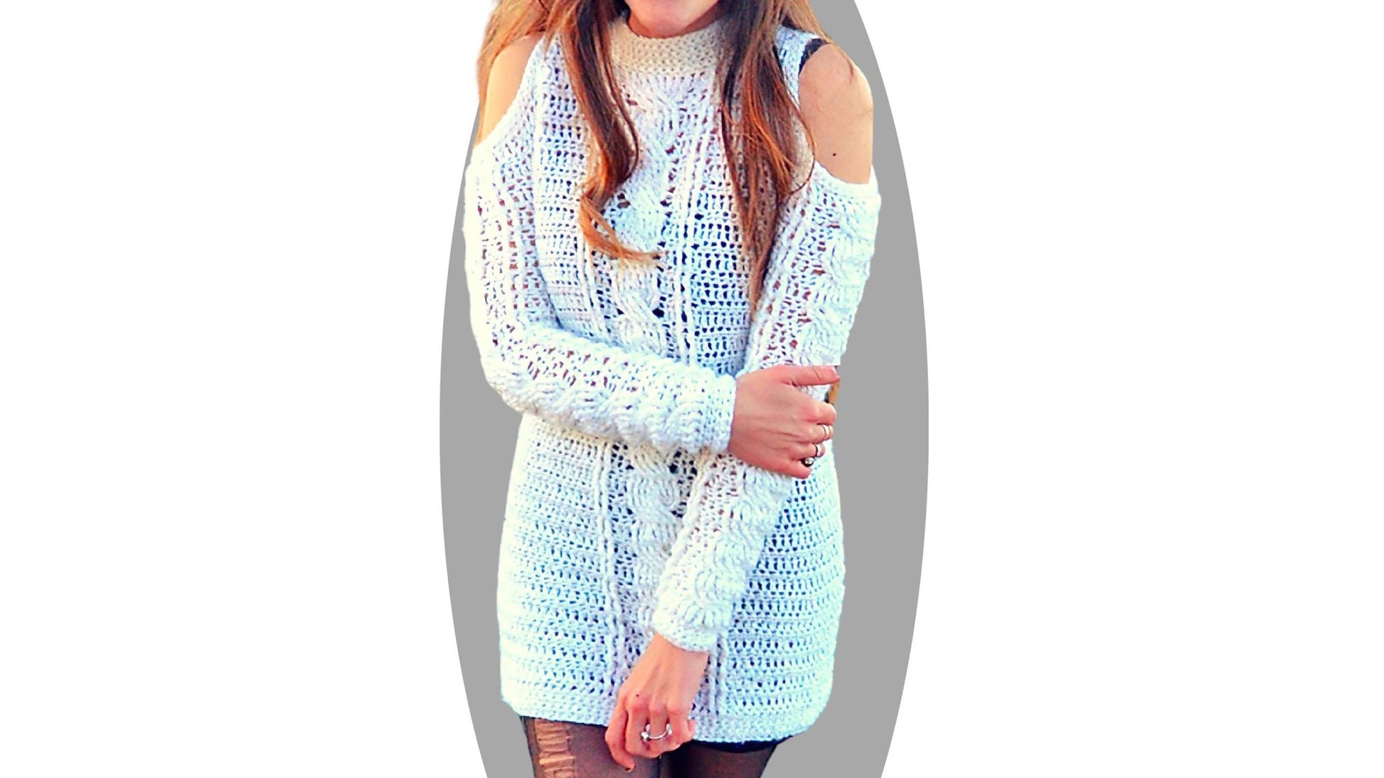 Crochet Sweater Dress Pattern - Levitate - Mermaidcat Designs