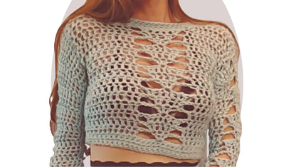 Crochet Sweater Pattern - Amplify - Mermaidcat Designs