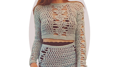 Crochet Sweater Pattern - Amplify - Mermaidcat Designs