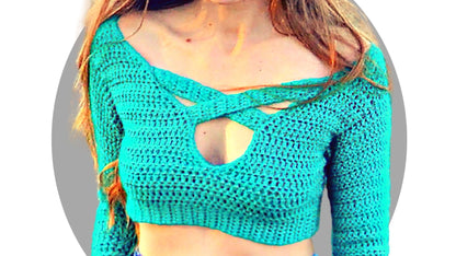 Crochet Sweater Pattern - Apex - Mermaidcat Designs