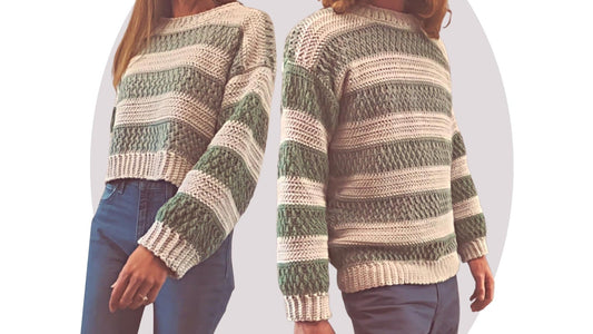 Crochet Sweater Pattern - Cozy - Unisex - Mermaidcat Designs