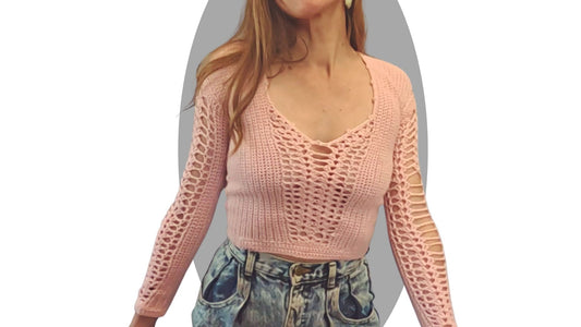 Crochet Sweater Pattern - Lover - Mermaidcat Designs