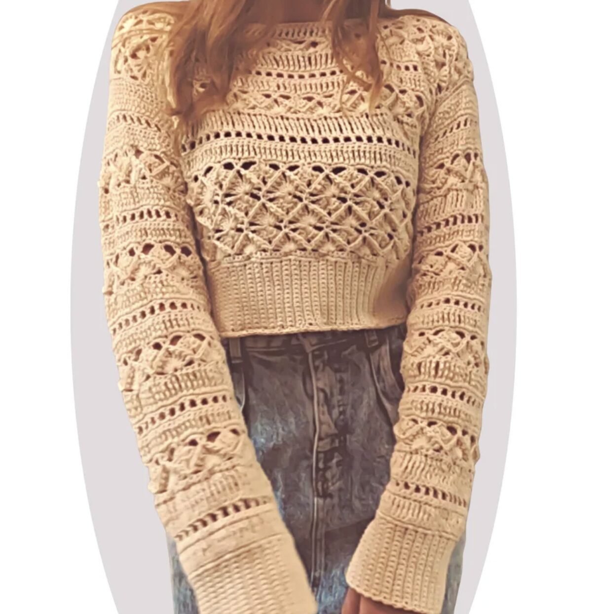 Crochet Sweater Pattern - Lust - Mermaidcat Designs