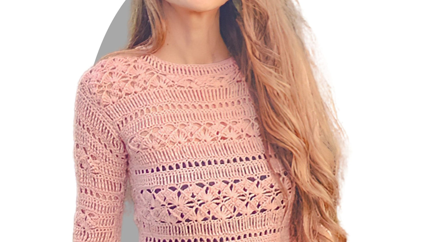 Crochet Sweater Pattern - Lust - Mermaidcat Designs