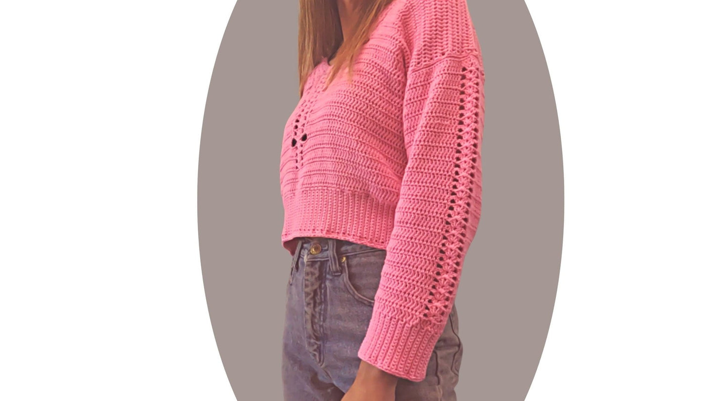Crochet Sweater Pattern - Mountain - Mermaidcat Designs