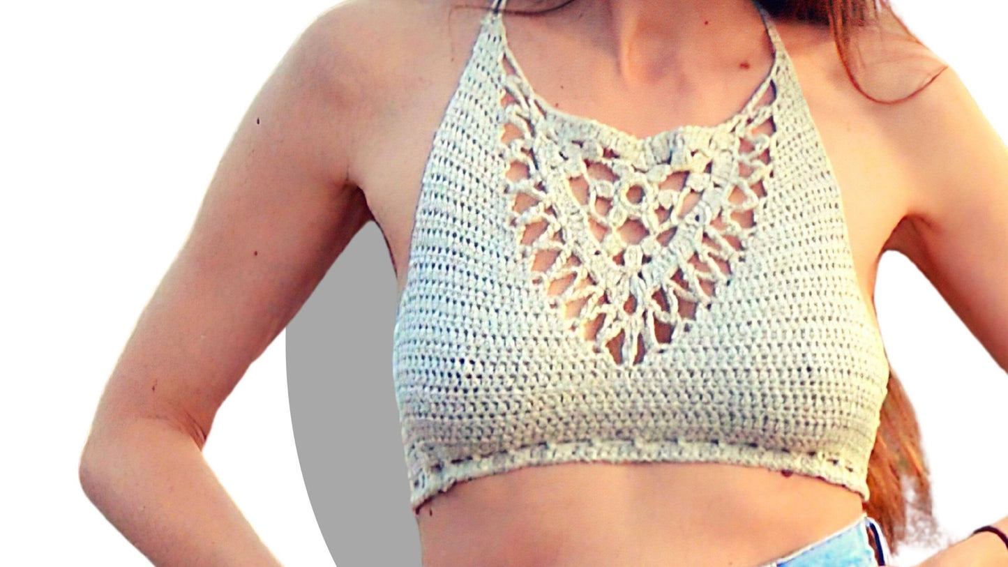 Crochet Top Pattern - Emma - Mermaidcat Designs
