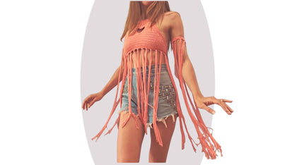 Crochet Top Pattern - Heart Strings - Mermaidcat Designs