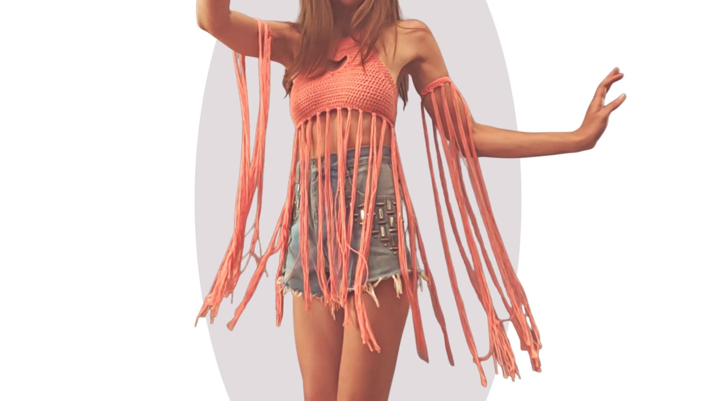 Crochet Top Pattern - Heart Strings - Mermaidcat Designs