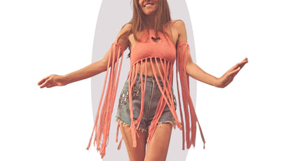 Crochet Top Pattern - Heart Strings - Mermaidcat Designs