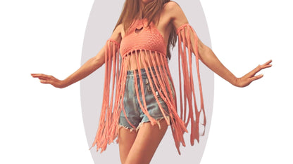 Crochet Top Pattern - Heart Strings - Mermaidcat Designs