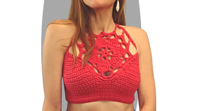Crochet Top Pattern - Prismatic - Mermaidcat Designs