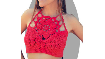 Crochet Top Pattern - Prismatic - Mermaidcat Designs