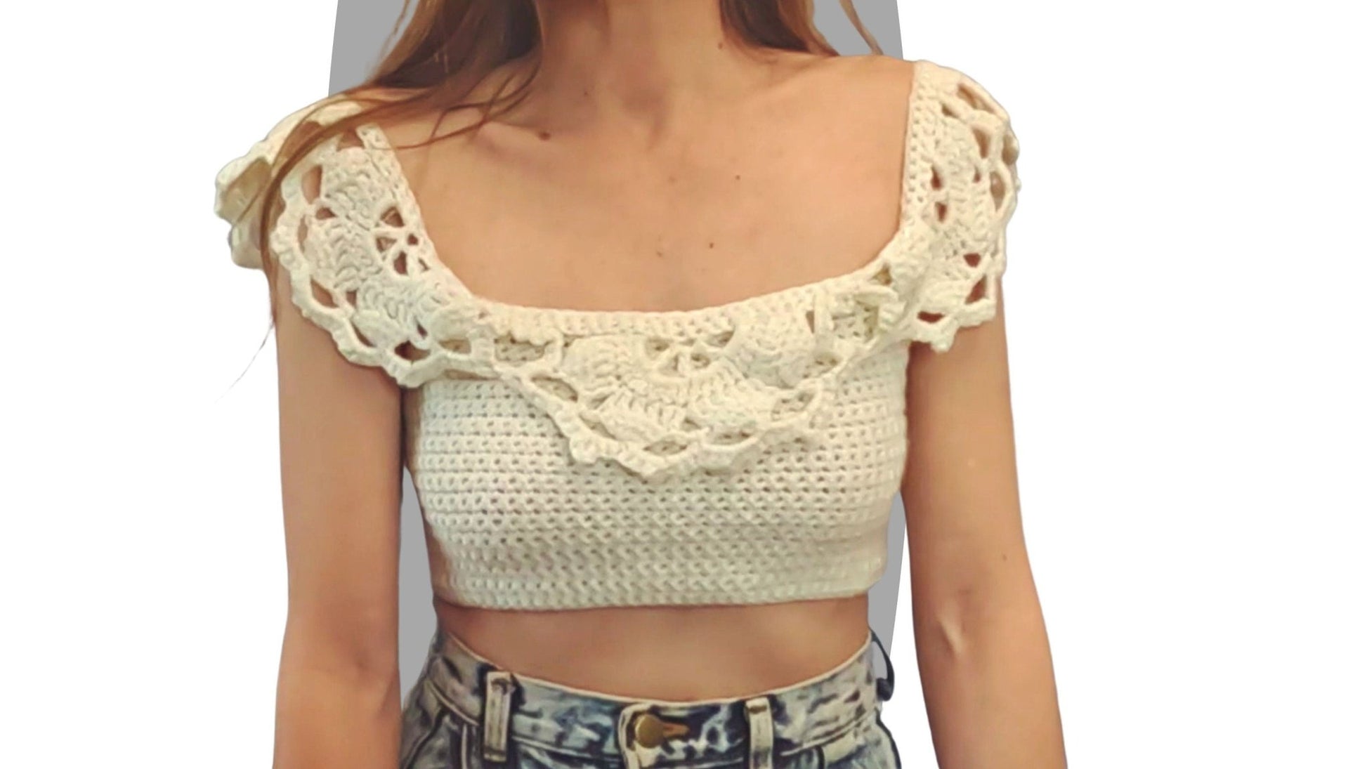 Crochet Top Pattern - Soft Geo - Mermaidcat Designs