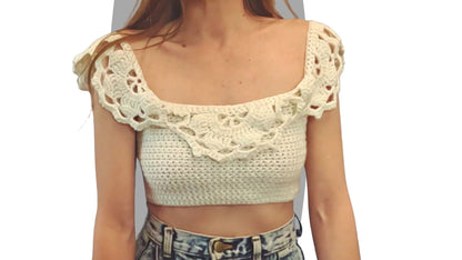 Crochet Top Pattern - Soft Geo - Mermaidcat Designs