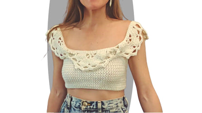 Crochet Top Pattern - Soft Geo - Mermaidcat Designs