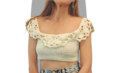 Crochet Top Pattern - Soft Geo - Mermaidcat Designs